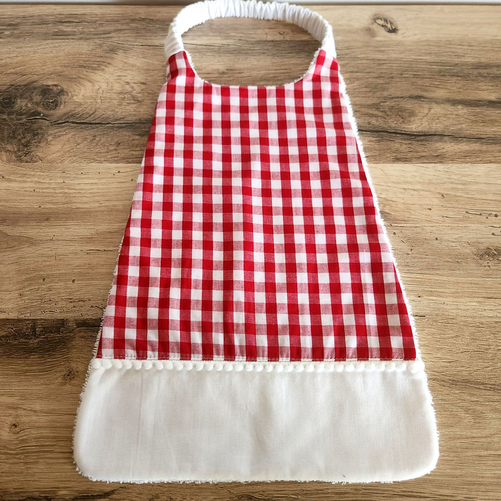 Miniature : Serviette maternelle - Vichy Rouge