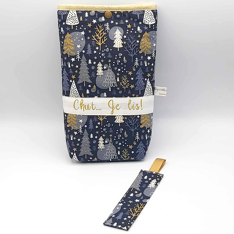 Pochette à Livre - Forêt enchantée "Chut.... je lis"