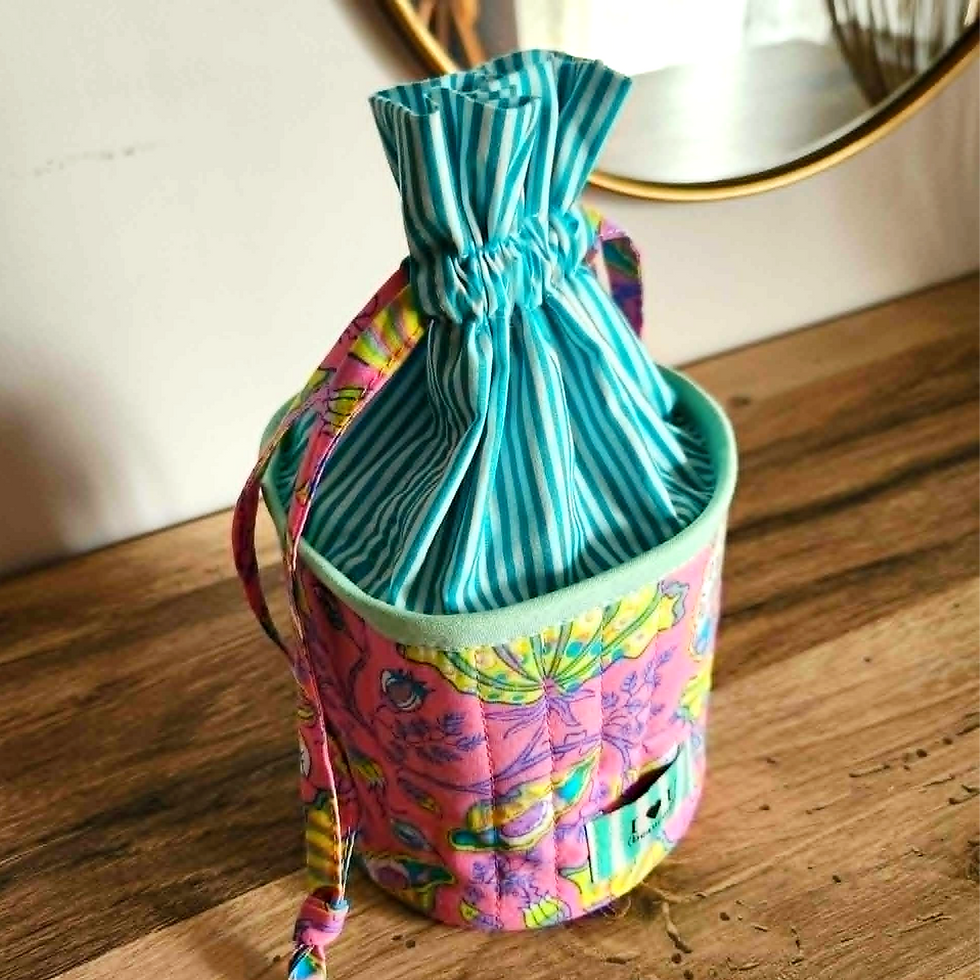 Miniature : Pochon Violette - India Rose et Turquoise