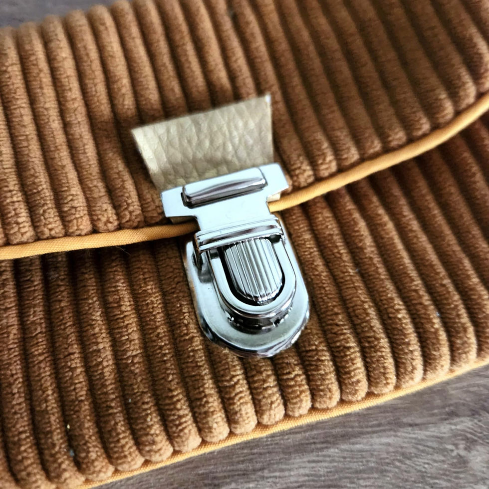 Miniature : Porte-Monnaie Cléa - Velours Cognac