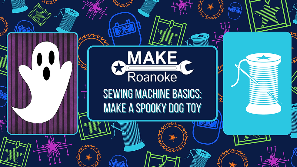 Sewing Machine Basics: Make a Spooky Dog Toy