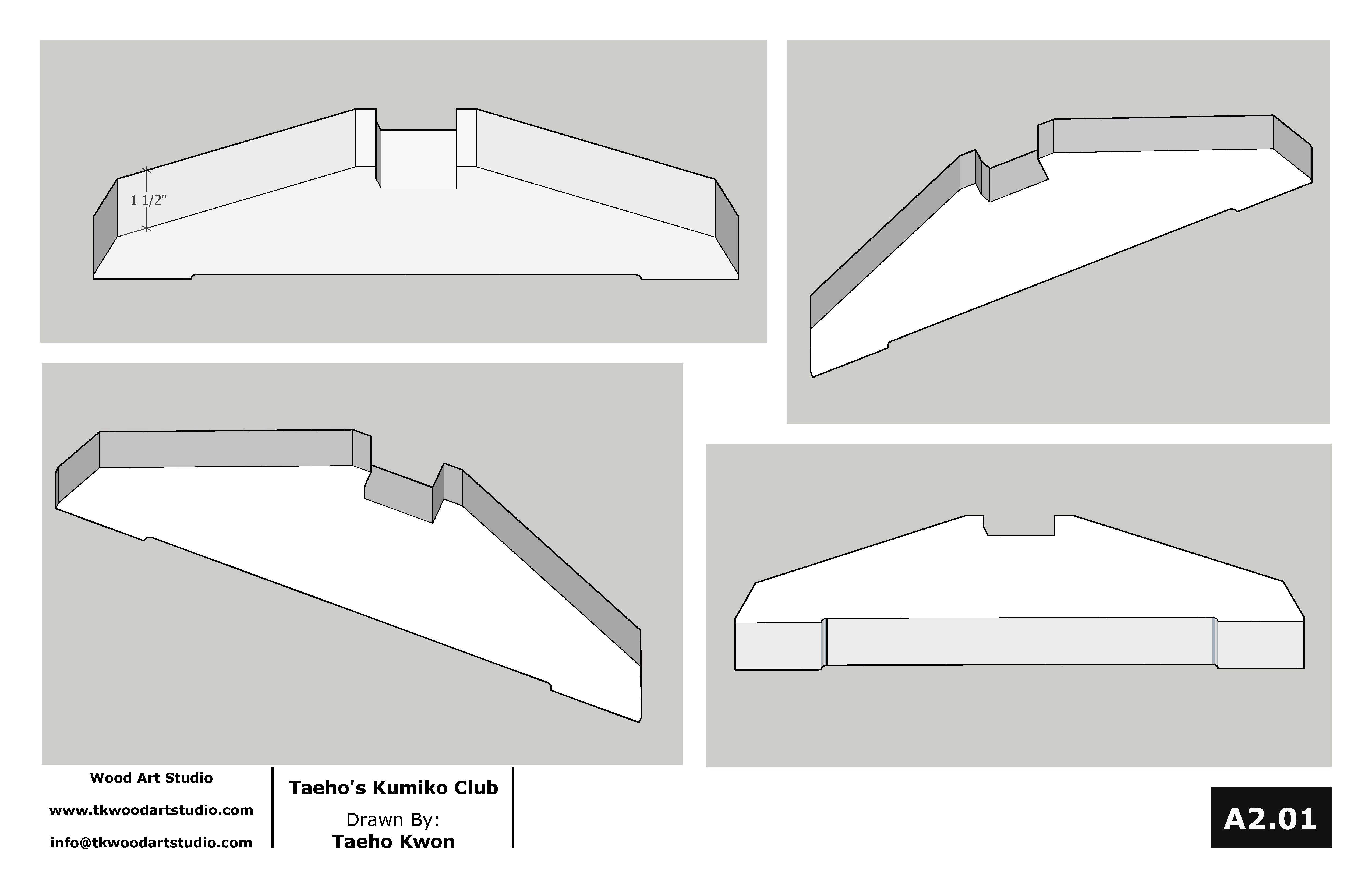 Metric (mm) Feet Template for Taeho's Kumiko Club Panel
