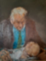 Old Man and Child (80x60cm)