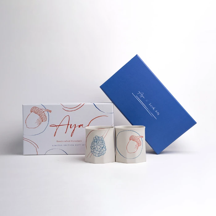 Kozalak & Palamut – Kışa Özel 2’li Porselen Bardak Seti