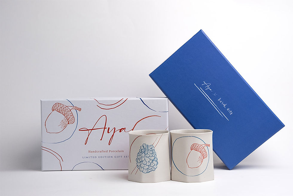 Kozalak & Palamut – Yılbaşı Özel 2’li Porselen Bardak Seti