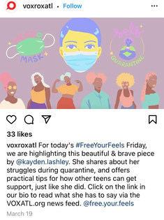 VOX Teen Communications shares another beautiful article written by Kayden Lashley