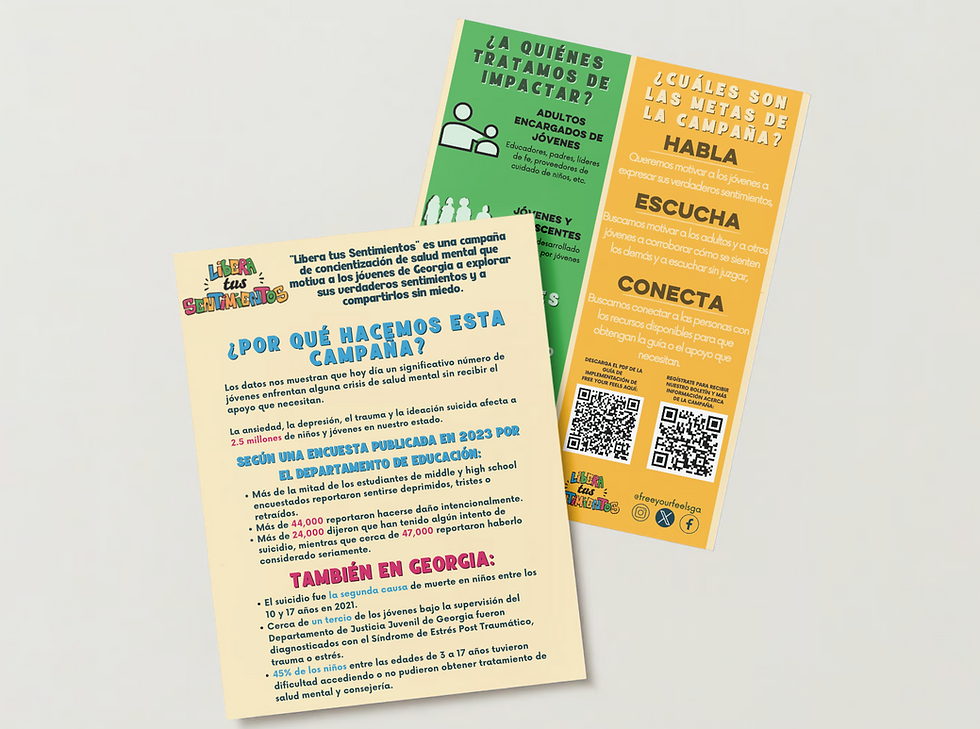 Libera tus sentimientos documento de una sola página