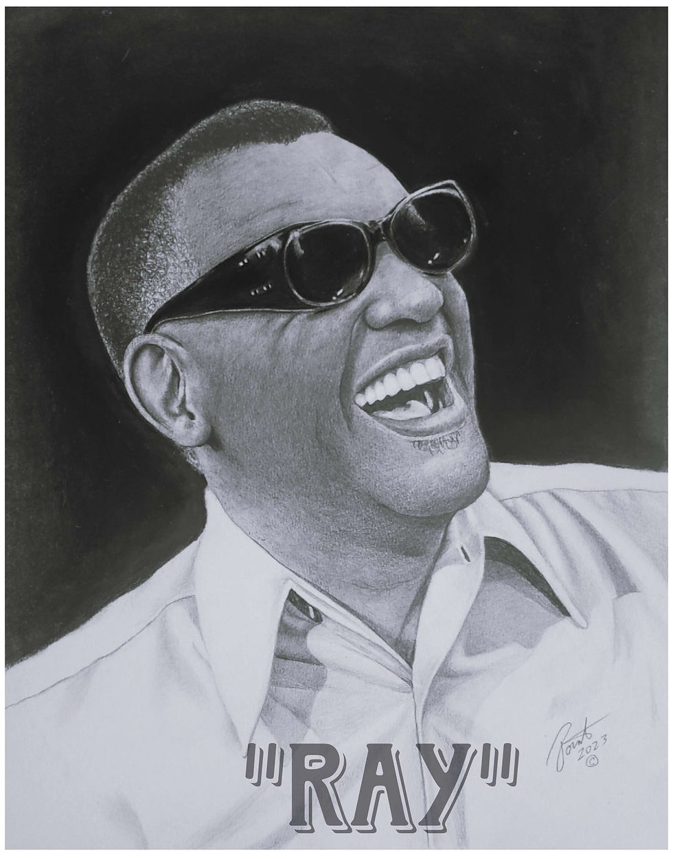 RAY CHARLES 18x24 limited edition 