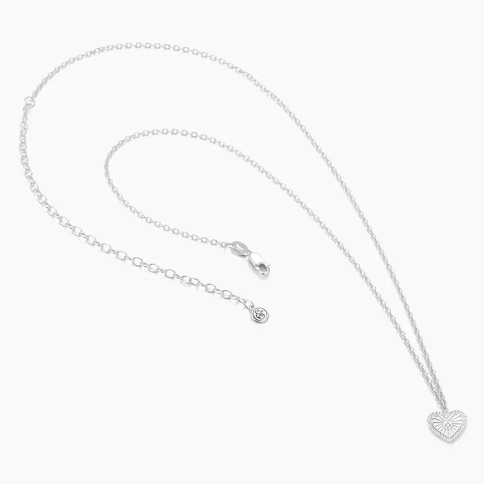 Thumbnail: Heart Burst Pendant Necklace