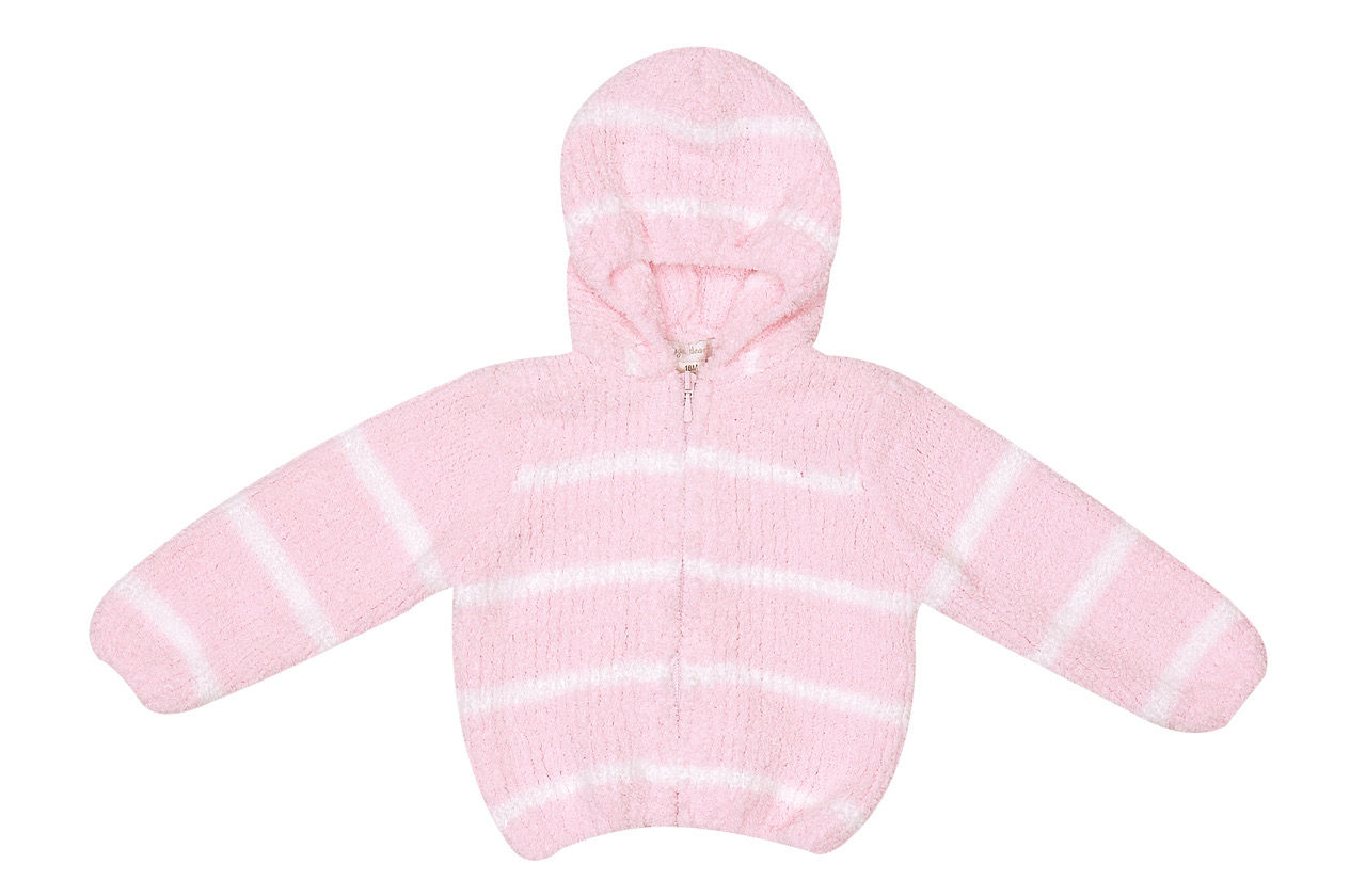 Pink/Ivory Chenille Hoodie