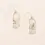 Thumbnail: Good Karma Miyuki Frame Earrings -- Ivory/Silver