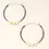 Thumbnail: Chromacolor Miyuki Large Hoops -- Dark Multi/Gold