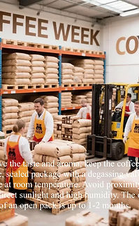 Bulk coffee bags packed for wholesale coffee supply