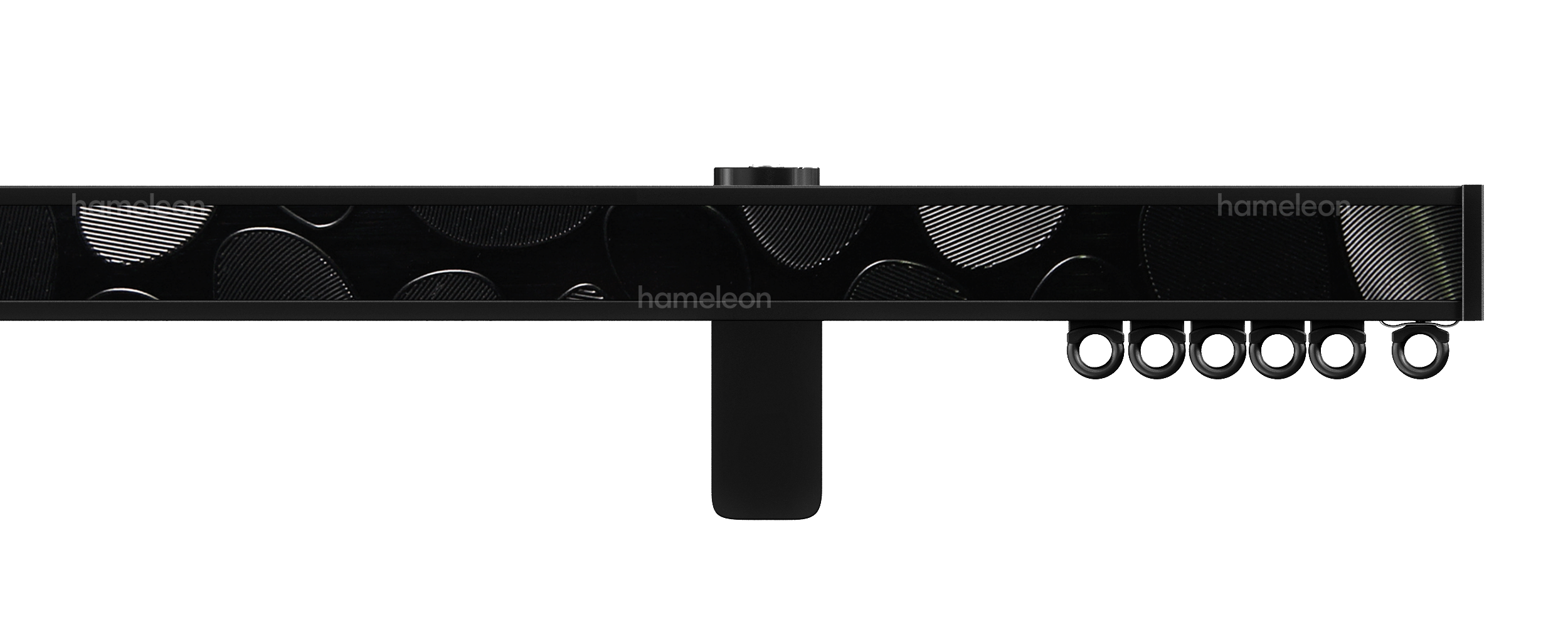 Карниз 1070 hameleon - Глянцевый черный