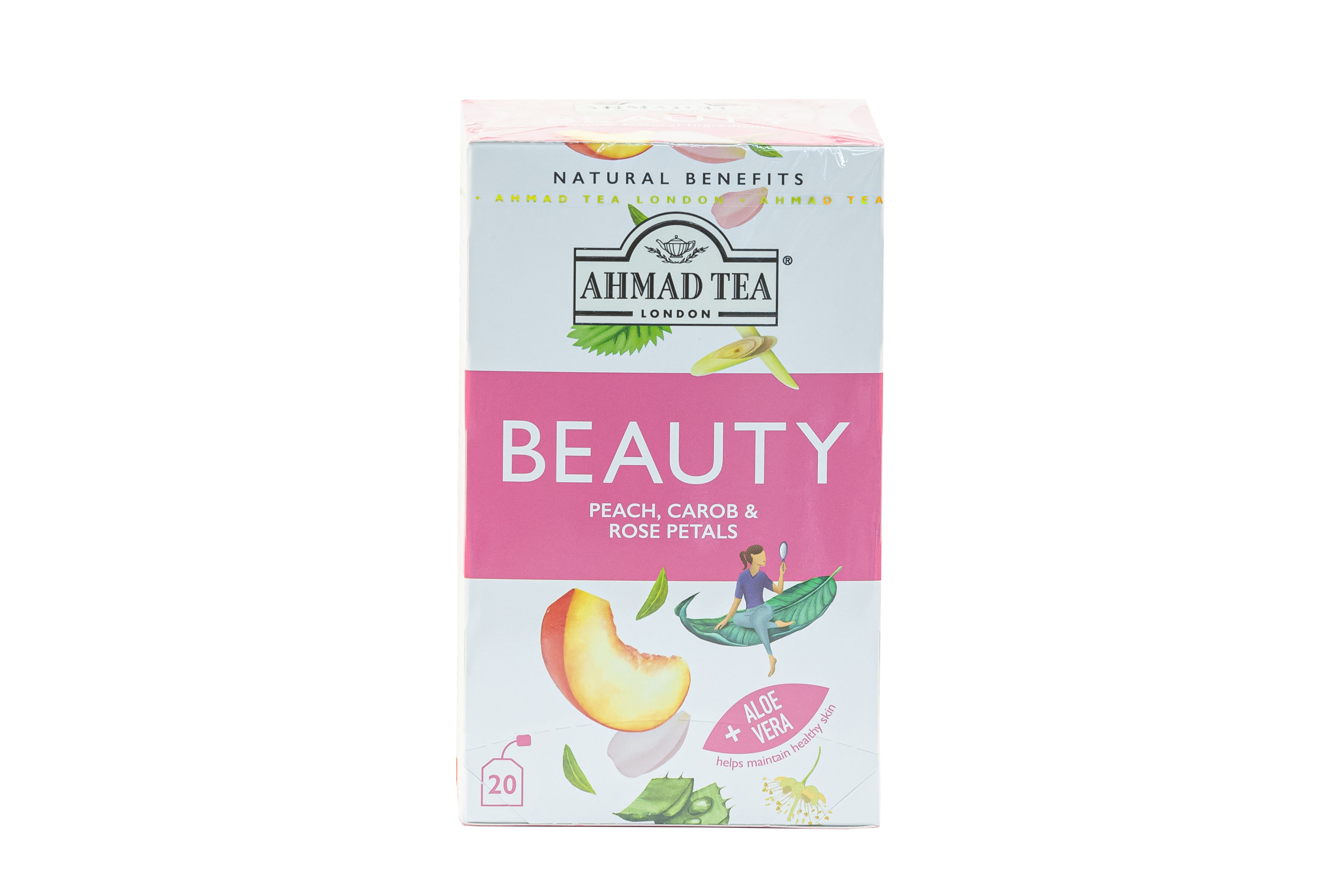 Ahmad Tea Beauty - Peach, Carob & Rose Petals