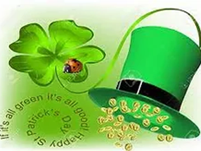 Das Vierblättrige Kleeblatt, ein Kleeblatt für den St. Patrick's Day