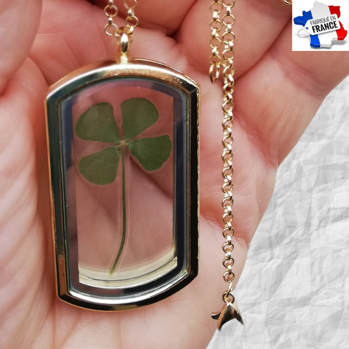 Miniature : Médaillon Doré Élégant : Symbole de Chance - Made in France