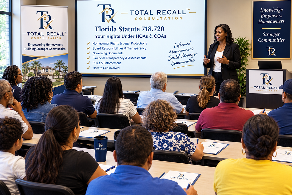 HOA & COA 101: What the Law Requires of Your Board—and You