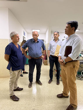 El ministro Lanari continuó su recorrida por hospitales cabeceras del interior