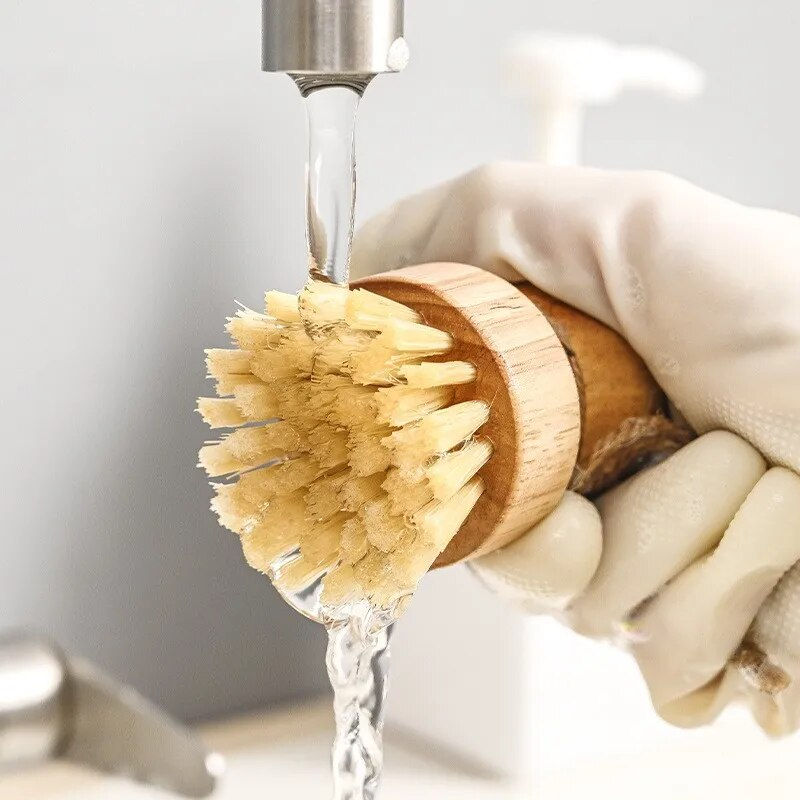 Thumbnail: Wooden handled sisal and coconut Dish Brush 1 PC