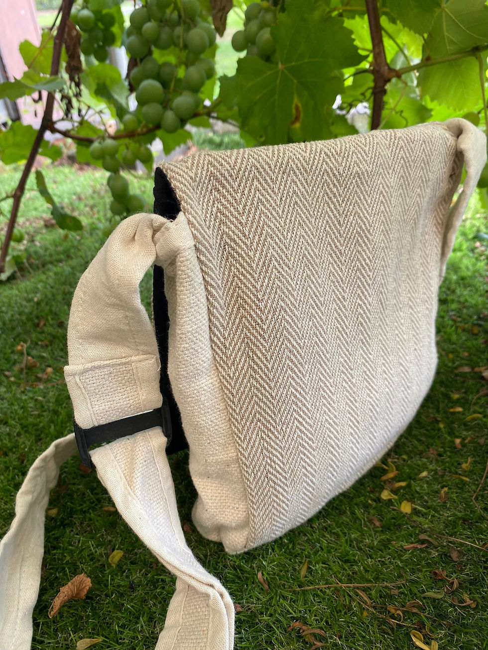 Thumbnail: Hemp Crossbody Shoulder Bag