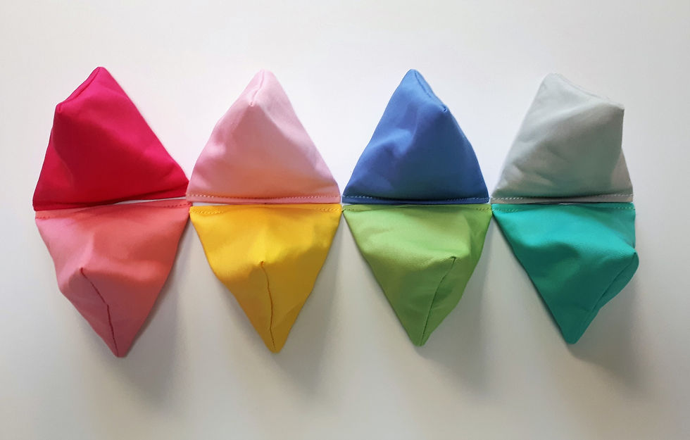 Thumbnail: Tossies earth-friendly Pastel sand bags - Set of 8 with carry bag