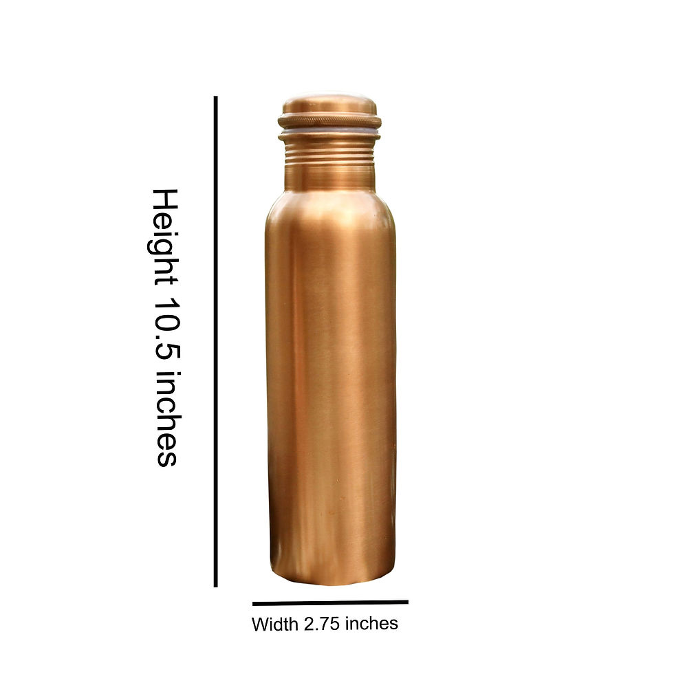 Thumbnail: Copper Water Bottle | Yoga | Fitness | Healthy Living