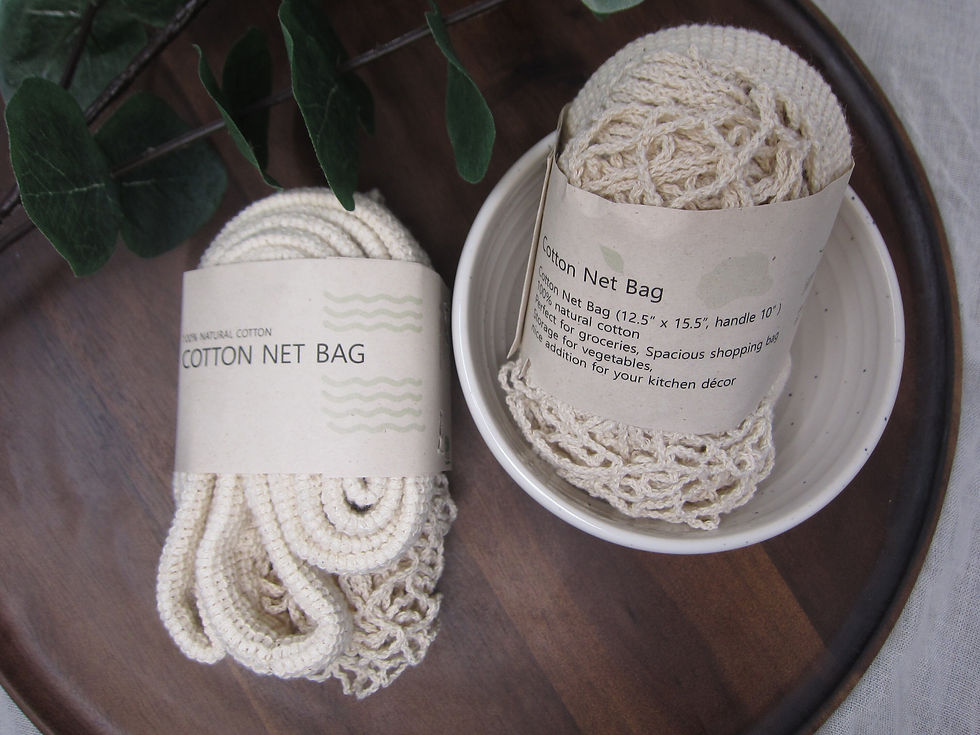 Thumbnail: 100% Natural Cotton Crochet net bag
