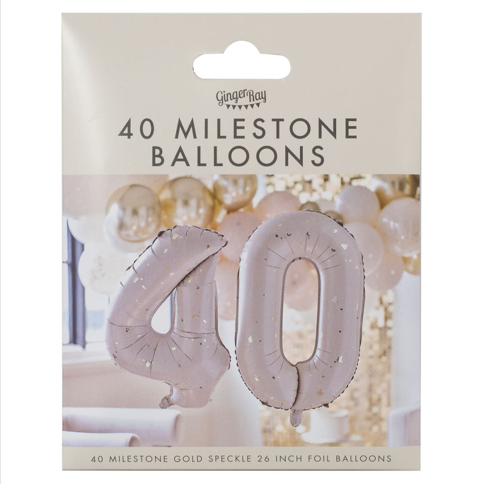 Thumbnail: 40th Birthday Foil Balloon Numbers | Milestone Birthday