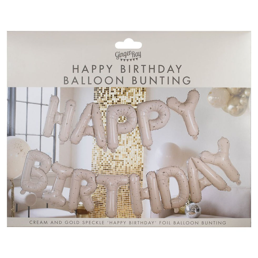 Thumbnail: Happy Birthday Foil Balloon Banner | Milestone Birthday