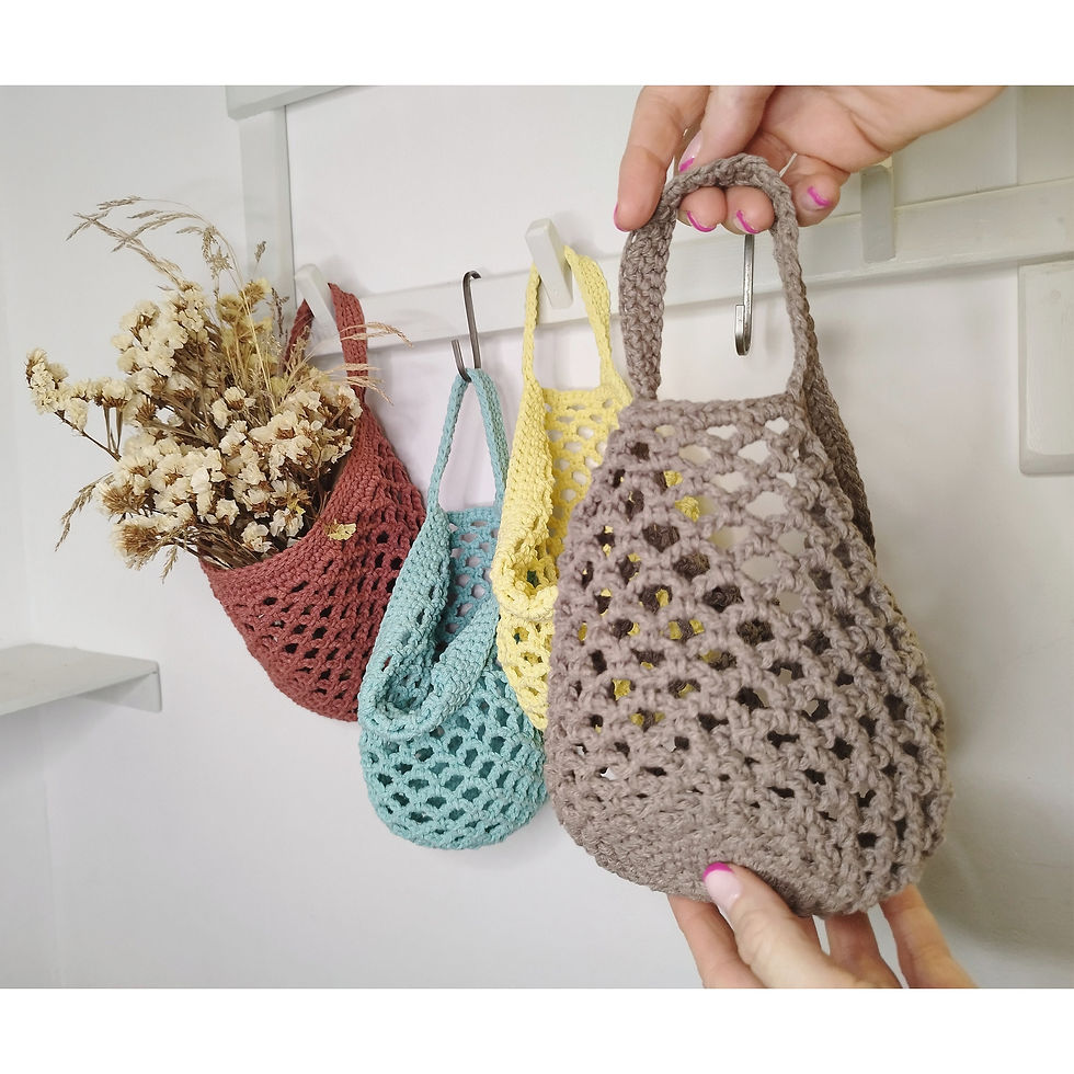 Thumbnail: Mesh hanging fruit basket | Eco-friendly | Storage