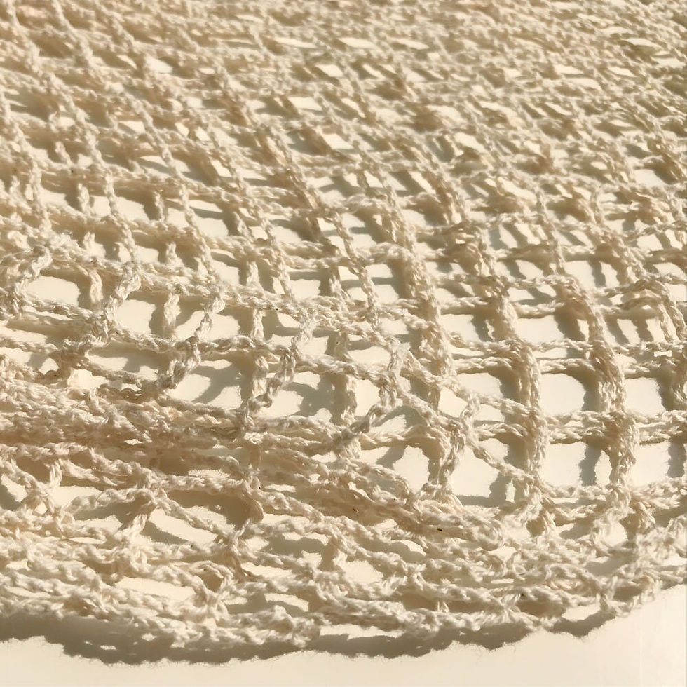 Thumbnail: 100% Natural Cotton Crochet net bag