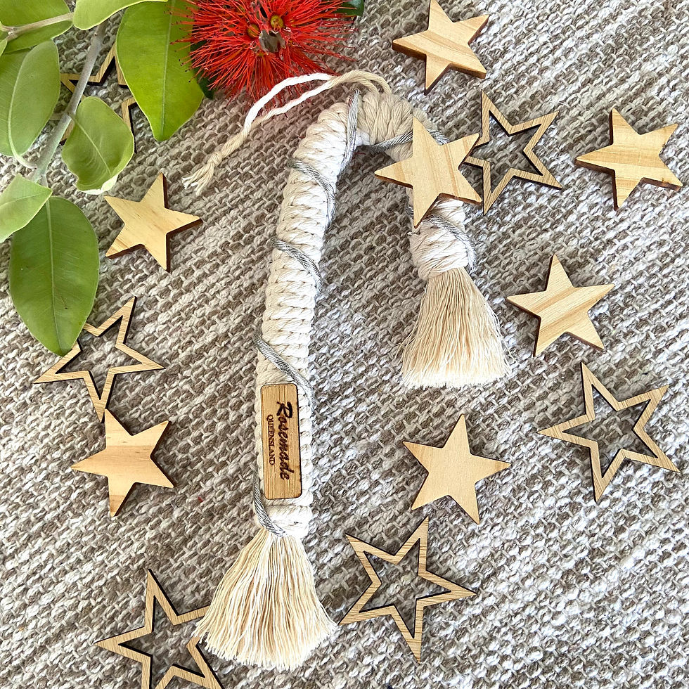 Thumbnail: Handmade Christmas decorations | Set of 3