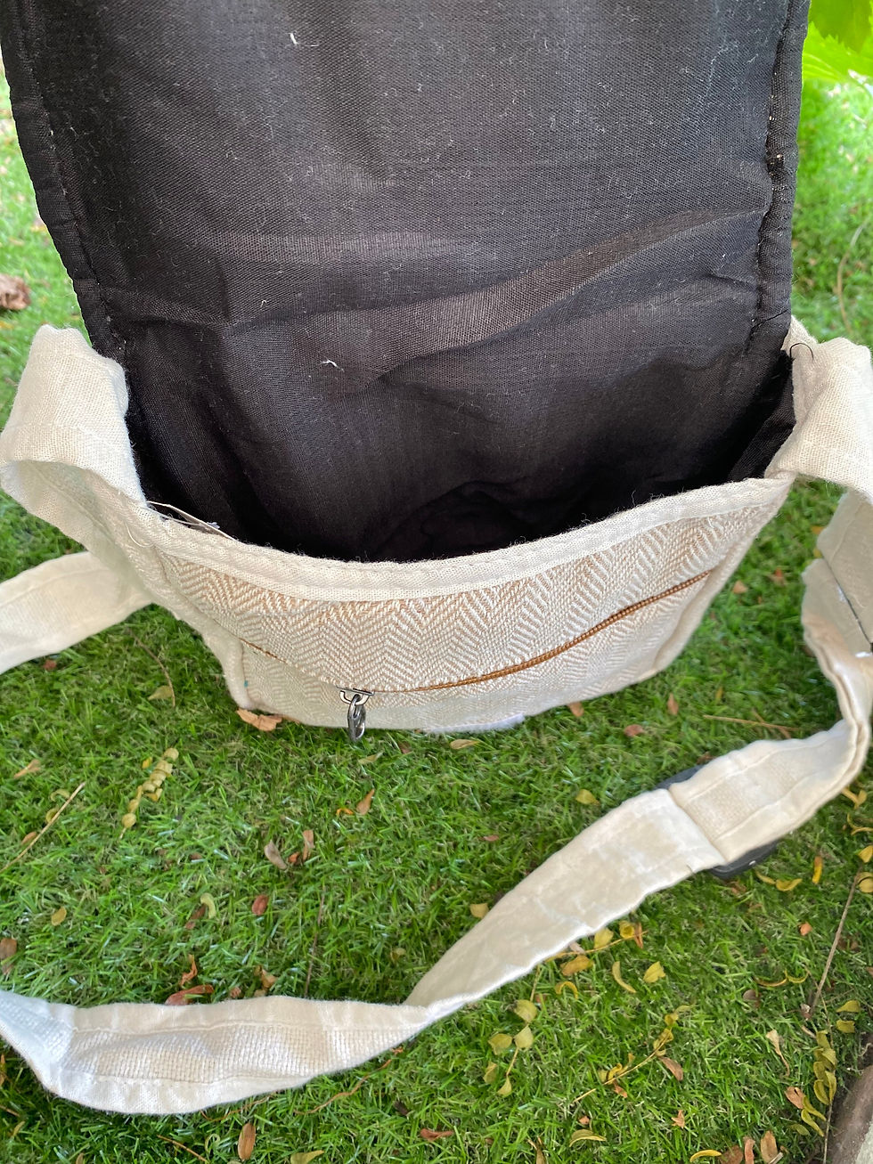 Thumbnail: Hemp Crossbody Shoulder Bag