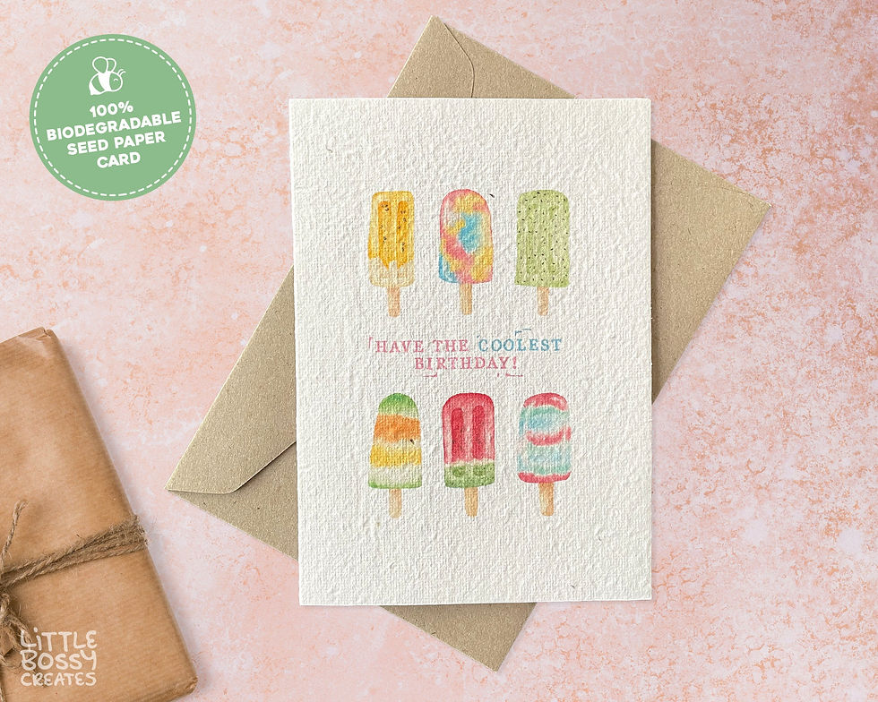 Thumbnail: Plantable Seed Card Happy Birthday