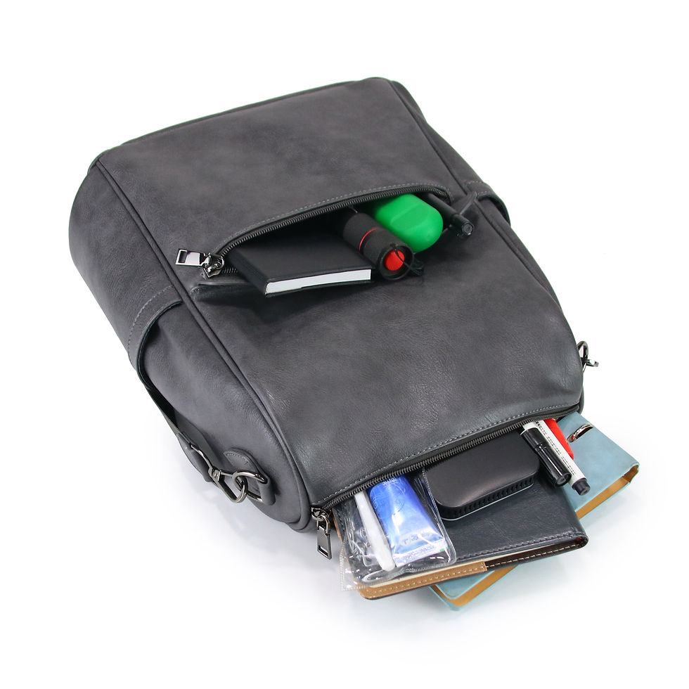 Thumbnail: Gajoni Vegan Leather Backpack Purse