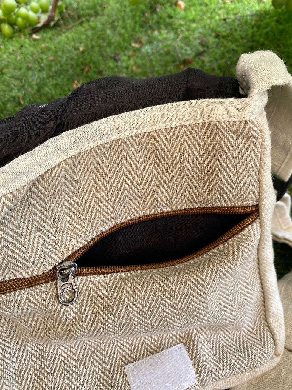 Thumbnail: Hemp Crossbody Shoulder Bag