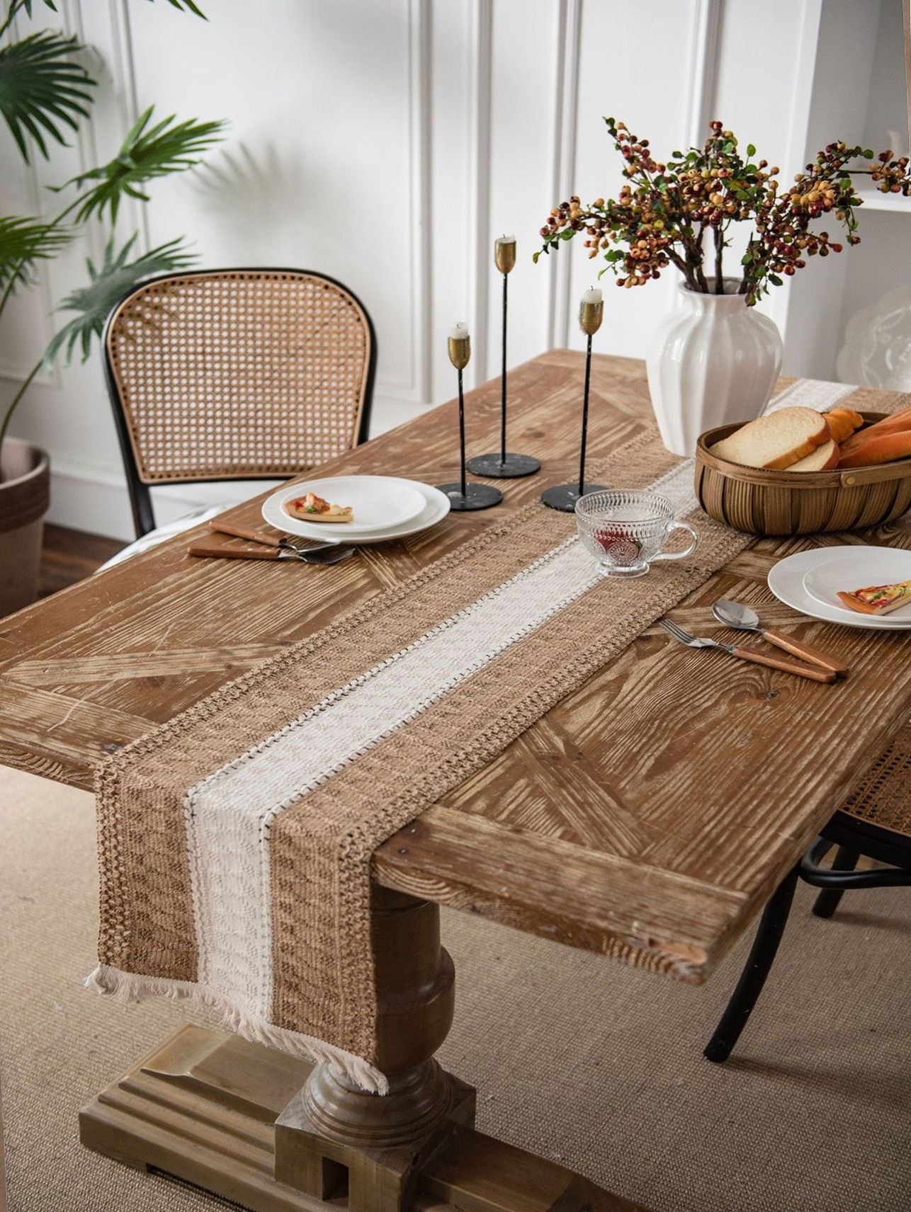 Table Runner Natural Cotton