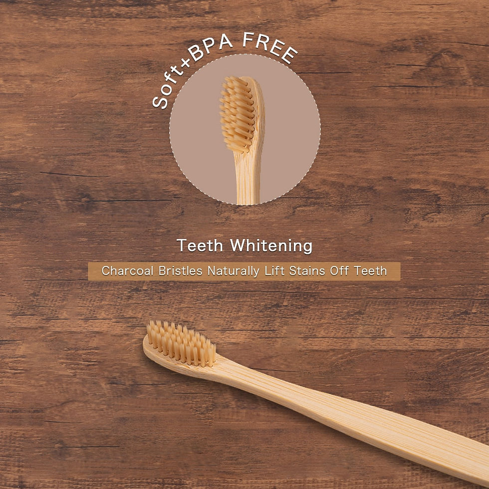 Thumbnail: 10Pcs Colorful Toothbrush Natural Bamboo 