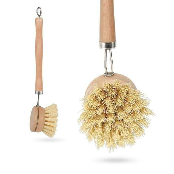 Thumbnail: Bamboo Dishwashing Brush | Eco friendly Dish Brush with replaceable head