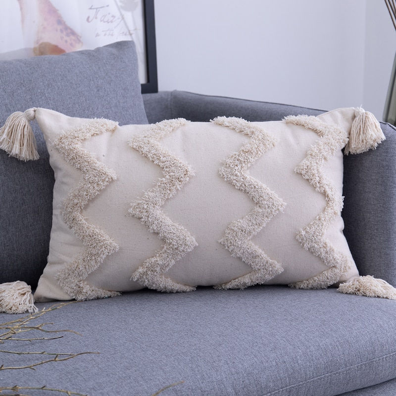 Thumbnail: Bohemia Tassels Cushion Cover 