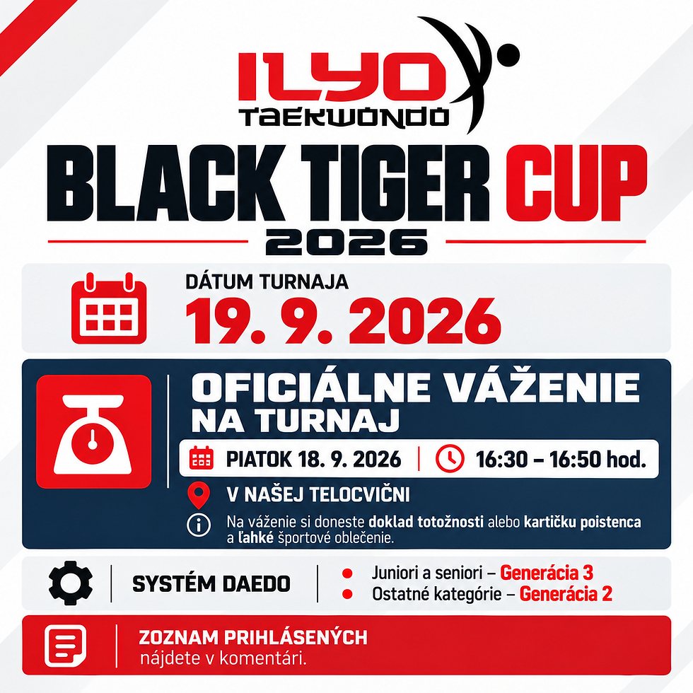 BLACK TIGER CUP 2026 – SNINA