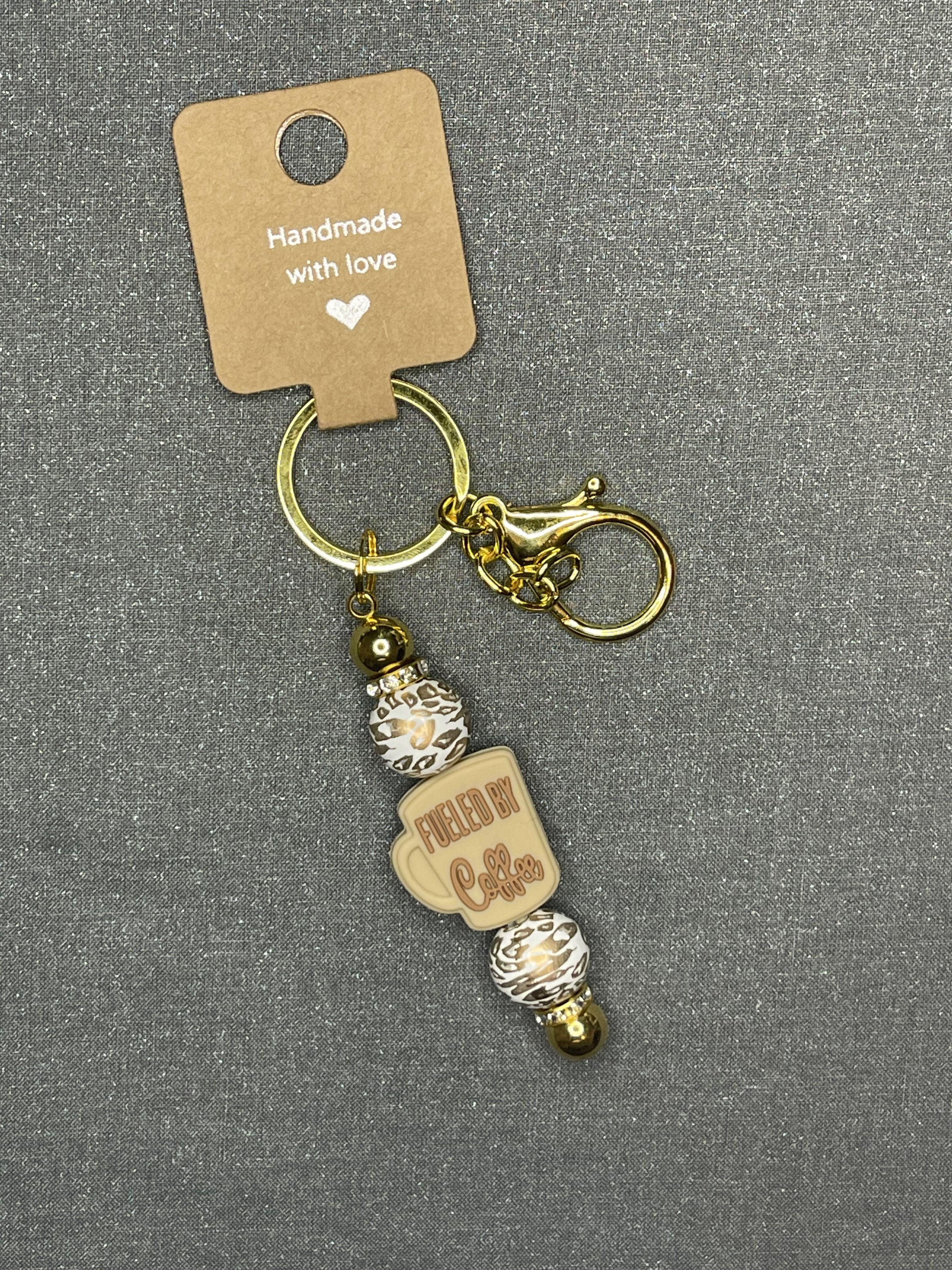 Fueled by Coffee Keychain