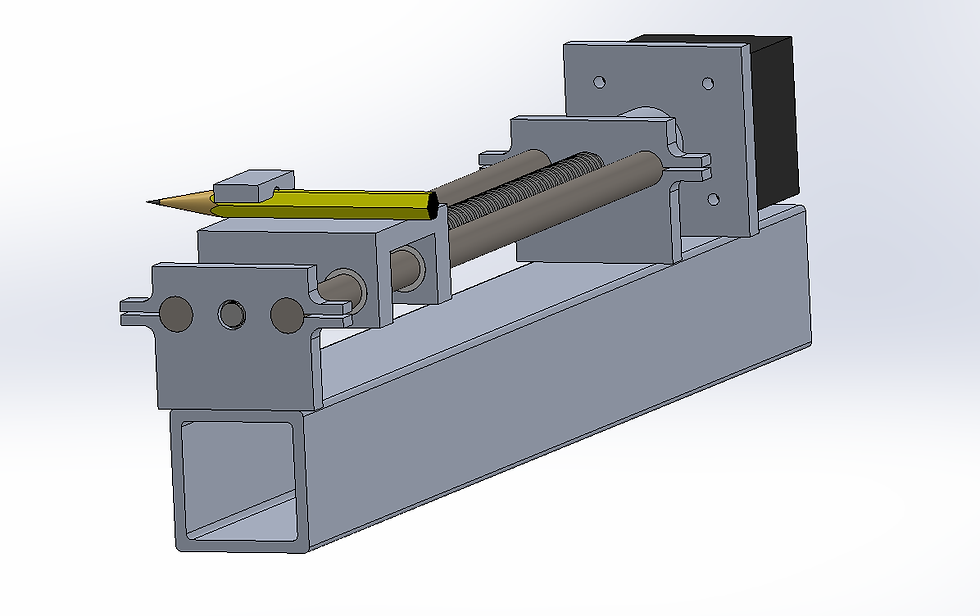 X Axis and Pencil Close