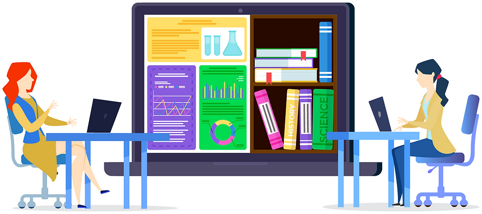 two people looking at eLearning training courses