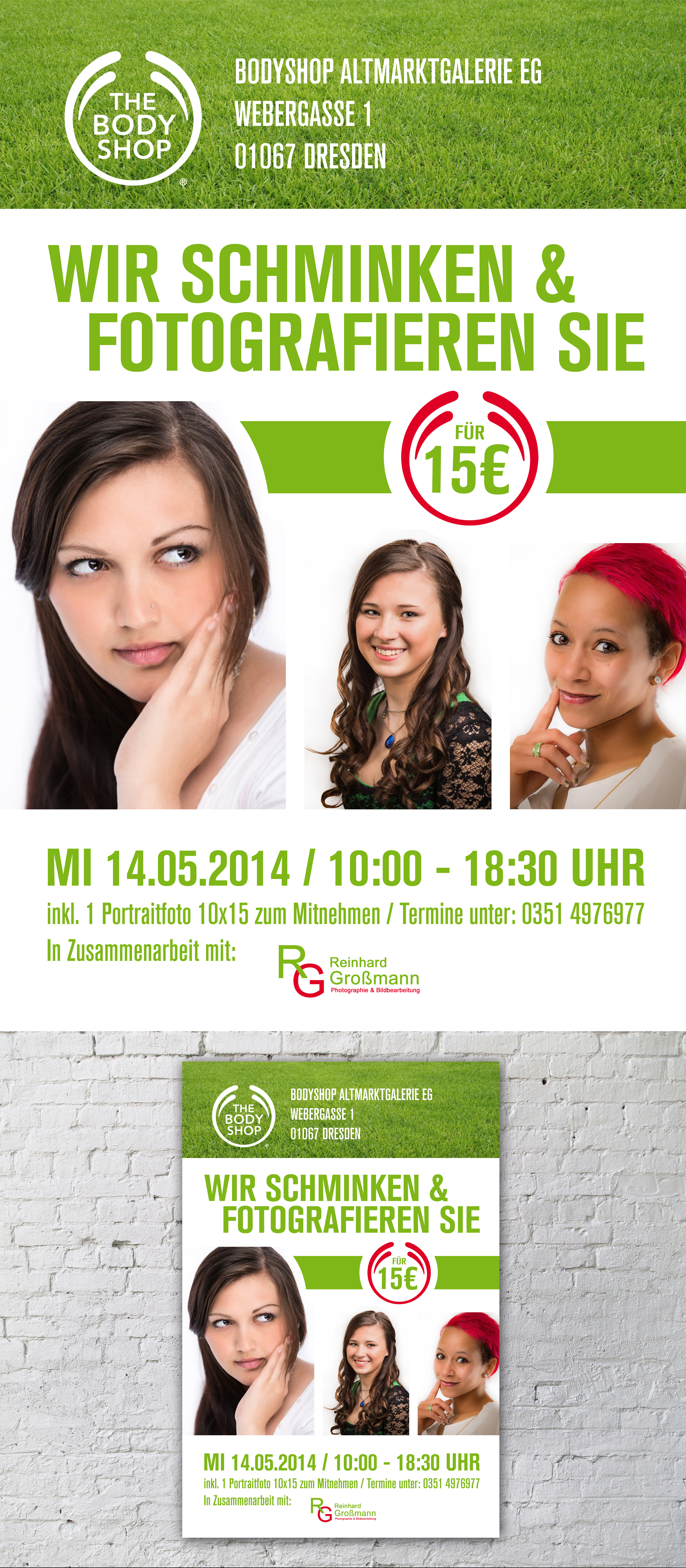 Anzeige Plakat Bodyshop Weimar