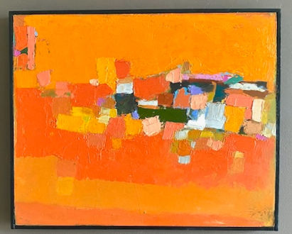 Vanessa Cuthbert painting Colour Harmony No.1621 oil on canvas