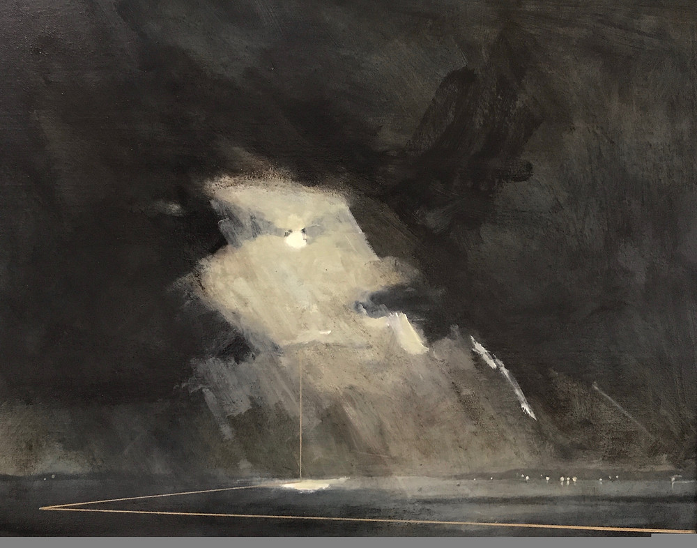 Saul Hay Gallery, Deborah Grice, Nocturnal Storm, painting