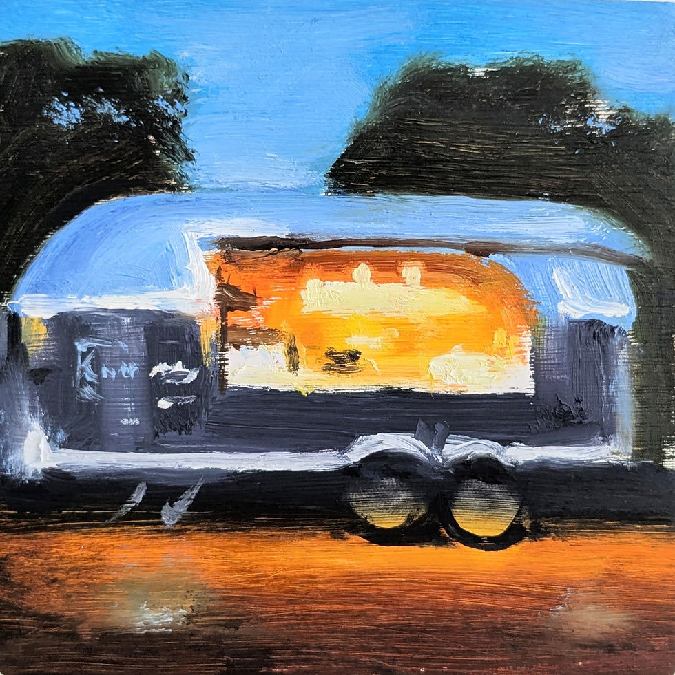Liam Spencer - Chippy Van. Oil on board. £750