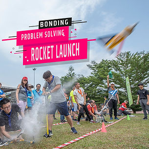 Rocket launch STEM team building in Johor Bahru JB, innovation and engineering challenge for corporate team